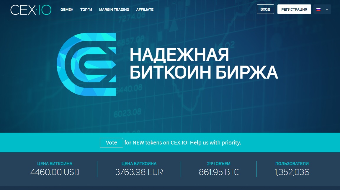 Обзор и отзывы о бирже криптовалют CEX