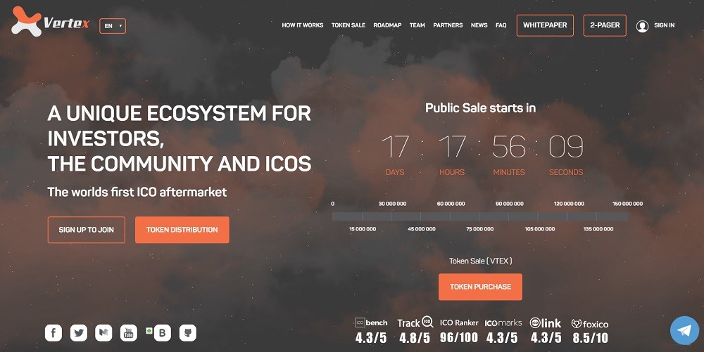 Обзор и отзывы о Vertex ICO