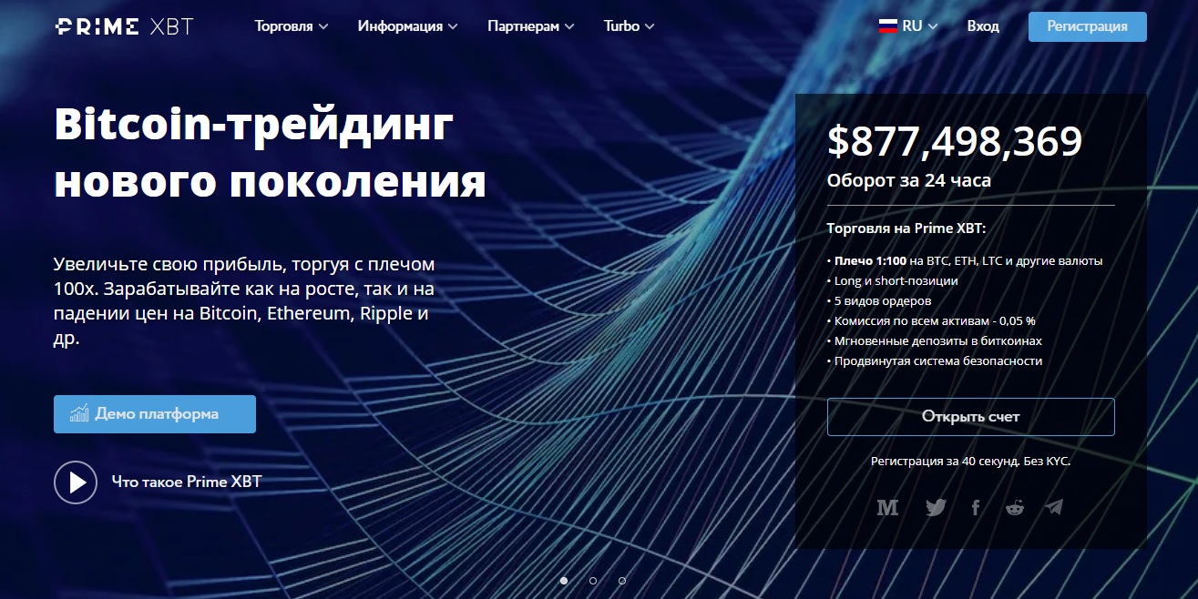 Обзор и отзывы о бирже криптовалют PrimeXBT