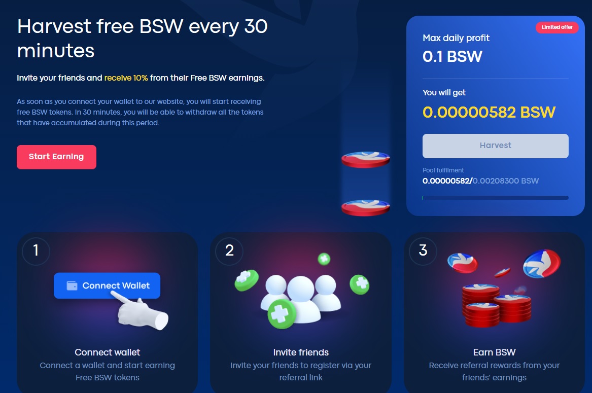 Biswap - Defi проект типа Pancakeswap с бесплатными раздачами