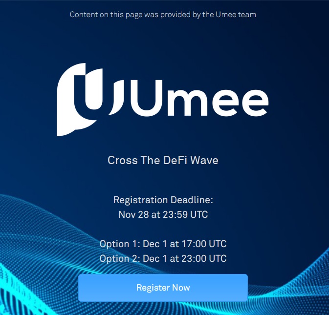 Токенсейл на Coinlist — Umee (UMEE). Ответы на тест (Quiz, вопросы)