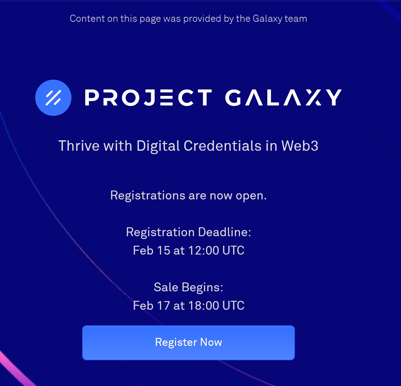 Galaxy Project (GAL) на CoinList: историческая страница и безопасность