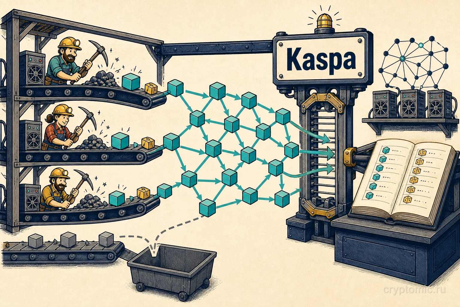Kaspa: большой обзор blockDAG, GHOSTDAG и токена KAS
