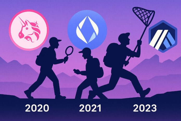 Как ретродропы 2020–2023 повлияли на стратегию охотников за токенами