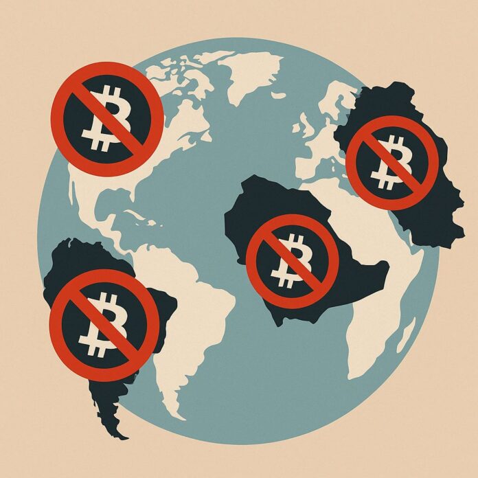 Обменники и закон: в каких странах крипта под запретом